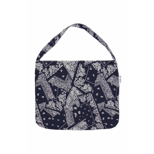 PAISLEY ECO BAG-NAVY