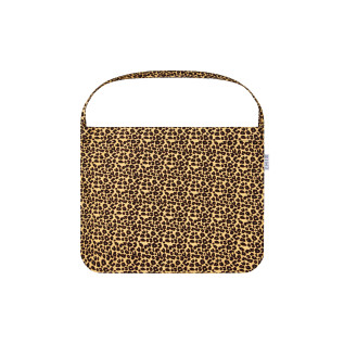 LEOPARD CORDUROY ECO BAG-BEIGE
