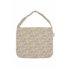 PASTEL FLOWER CORDUROY ECO BAG-PINK