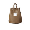 LEATHER MINI BACK PACK-BROWN