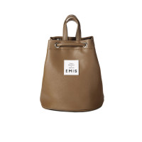 LEATHER MINI BACK PACK-BROWN
