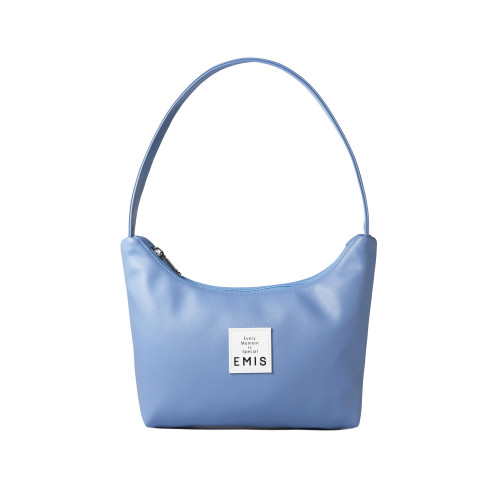 LEATHER HOBO BAG-BLUE