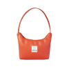 LEATHER HOBO BAG-ORANGE