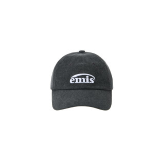 NEW LOGO PIGMENT BALL CAP-BLACK