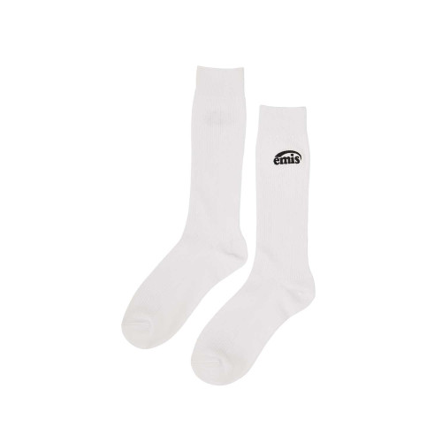 (MENS) NEW LOGO STITCH SOCKS-WHITE