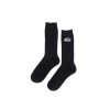 (WOMENS) NEW LOGO STITCH SOCKS-BLACK
