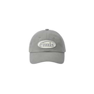 TONE ON TONE WAPPEN BALL CAP-GRAY