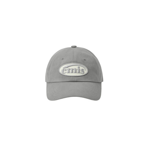 TONE ON TONE WAPPEN BALL CAP-GRAY