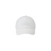 TONE ON TONE WAPPEN BALL CAP-WHITE