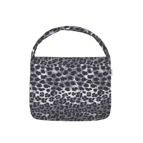 COTTON LEOPARD ECO BAG-GRAY