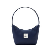 NEW LEATHER HOBO BAG-NAVY