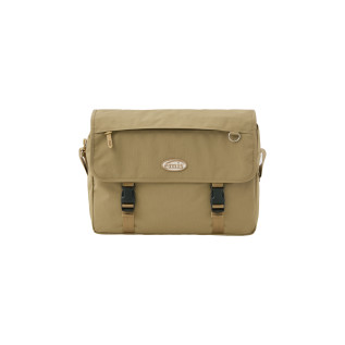 NYLON MESSENGER BAG-BEIGE