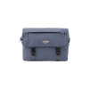 NYLON MESSENGER BAG-GRAY BLUE