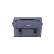NYLON MESSENGER BAG-GRAY BLUE