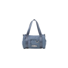 MINI CROSSED BODY CIRCULAR BAG-GRAY BLUE