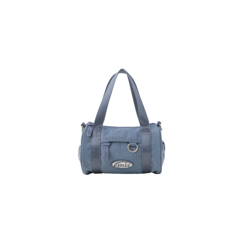 MINI CROSSED BODY CIRCULAR BAG-GRAY BLUE