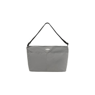 NYLON CROSSED BODY BAG-GRAY