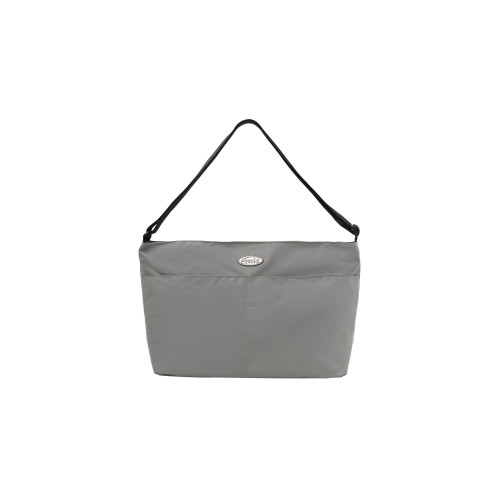 NYLON CROSSED BODY BAG-GRAY