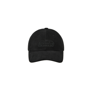 COTTON BRUSHED BALL CAP-BLACK