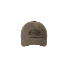 COTTON BRUSHED BALL CAP-BROWN