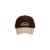 CORDUROY TWO-TONE BALL CAP-WINE