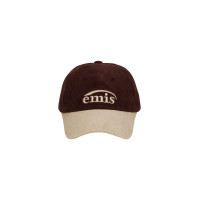 CORDUROY TWO-TONE BALL CAP-WINE