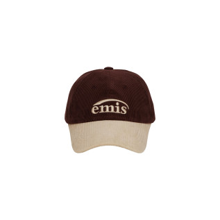CORDUROY TWO-TONE BALL CAP-WINE