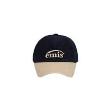 CORDUROY TWO-TONE BALL CAP-NAVY