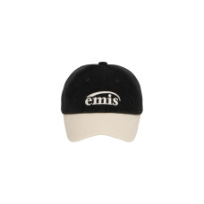 CORDUROY TWO-TONE BALL CAP-BLACK