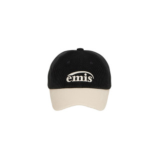 CORDUROY TWO-TONE BALL CAP-BLACK
