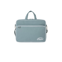 NYLON ZIP-POCKET MESSENGER BAG-SKY BLUE