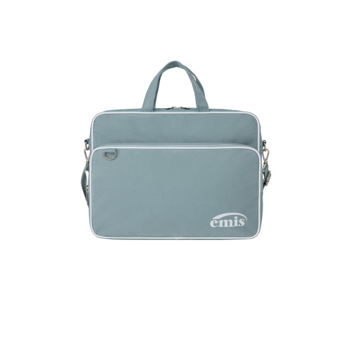 NYLON ZIP-POCKET MESSENGER BAG-SKY BLUE