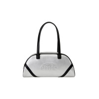 WIDE VINTAGE TOTE BAG-SILVER