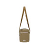 NYLON ZIP-POCKET MINI CROSS BAG-BEIGE