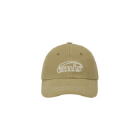 WHITE STITCH BALL CAP-KHAKI BEIGE