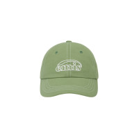 WHITE STITCH BALL CAP-OLIVE