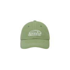 WHITE STITCH BALL CAP-OLIVE