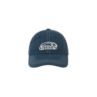 WHITE STITCH BALL CAP-NAVY