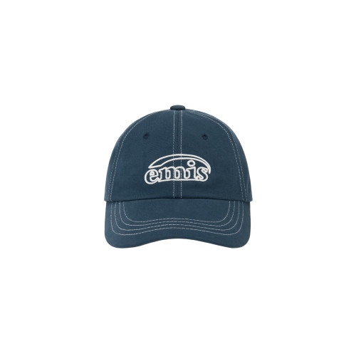 WHITE STITCH BALL CAP-NAVY