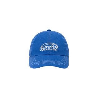 WHITE STITCH BALL CAP-BLUE