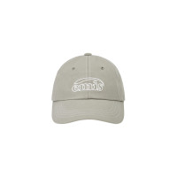 WHITE STITCH BALL CAP-GRAY