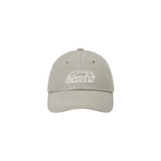 WHITE STITCH BALL CAP-GRAY