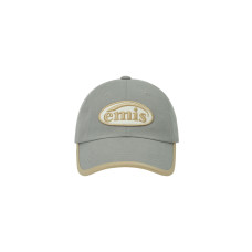 BEIGE TRIMMING BALL CAP-GRAY