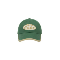 BEIGE TRIMMING BALL CAP-GREEN