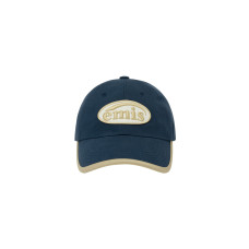 BEIGE TRIMMING BALL CAP-NAVY