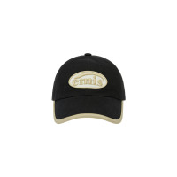 BEIGE TRIMMING BALL CAP-BLACK