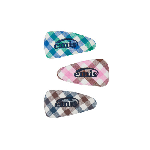 BLOCK CHECK WIDE HAIRPIN