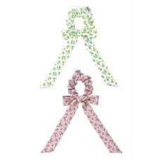 FLOWER RIBBON SCRUNCHIE