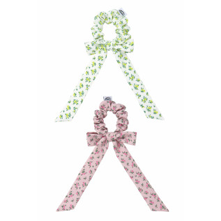 FLOWER RIBBON SCRUNCHIE