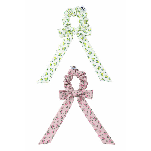 FLOWER RIBBON SCRUNCHIE